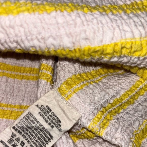 Free People Yellow and White Striped Tank Top - Picture 7 of 7